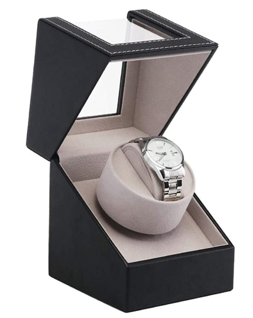 High Class Motor Watch Shaker Watch Winder Case Holder Display Automatic Mechanical Black Brown Winding Jewelry