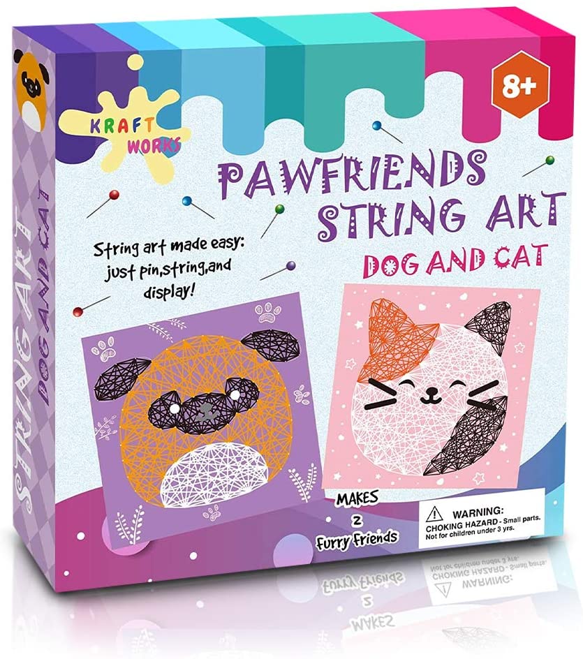 DIY String Art Kit, Dog String Art, Craft Kit for Adults, DIY Crafts