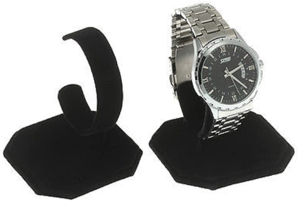  FindingKing 3 Black Velvet Watch Jewelry Bracelet Display Stands