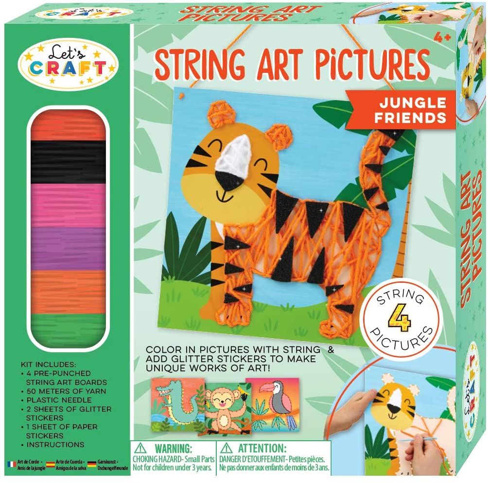  String Art Pictures Jungle Friends String Art Kit for Children