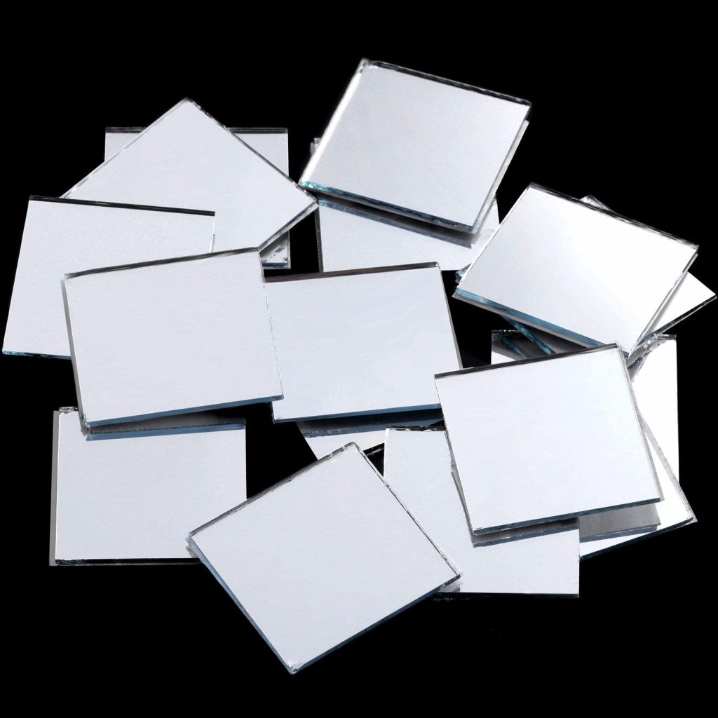 Juvale 50-Pack Small Round Mirrors for Crafts, 3-Inch Glass Tile