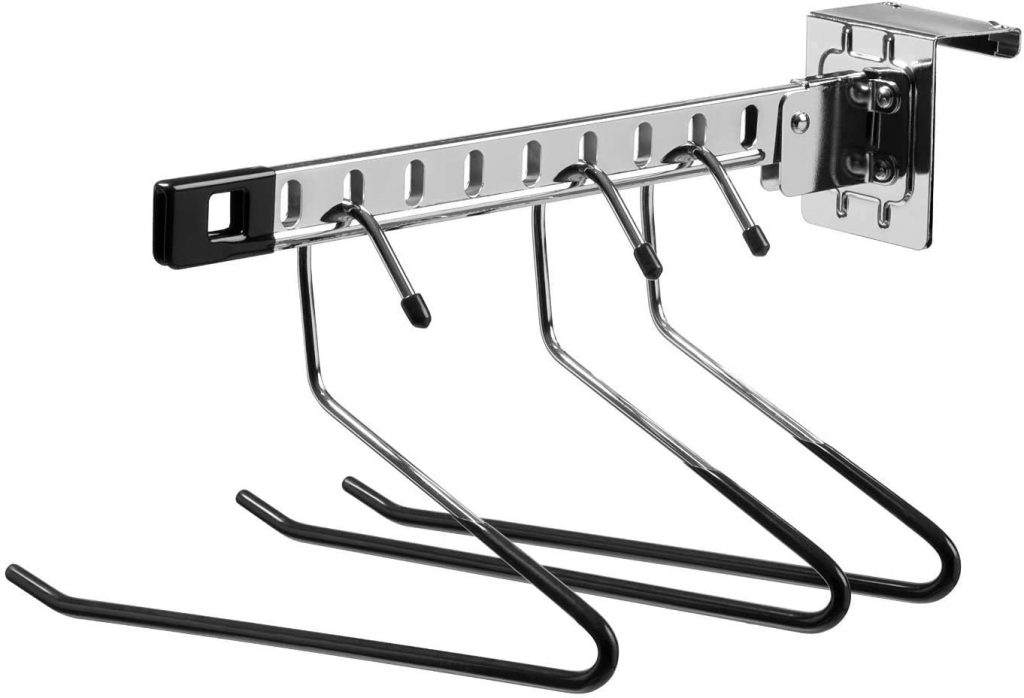  Honey-Can-Do Over-The-Door Collapsible Clothes Hanger, Chrome