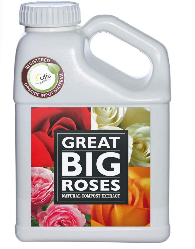  Great Big Roses Organic Rose Food Fertilizer, All Natural Liquid Compost Extract, 32 Ounce