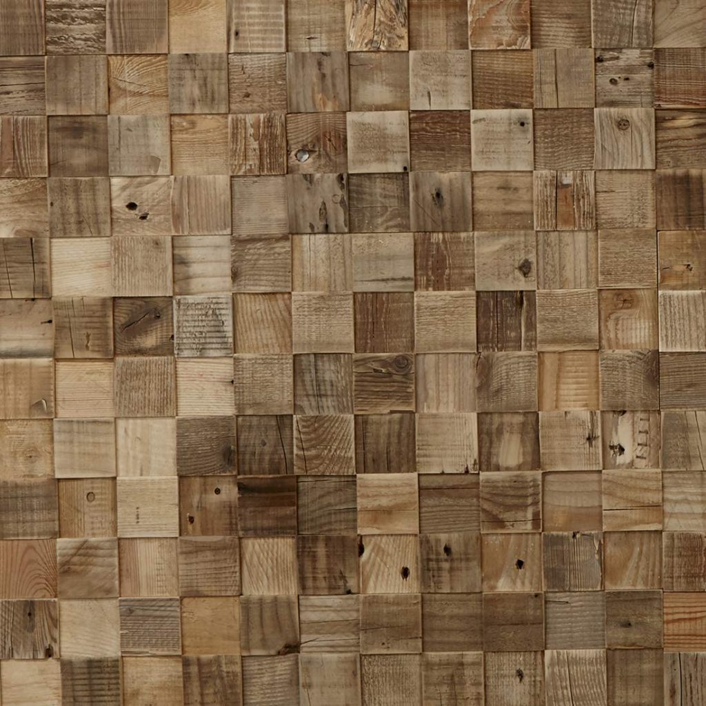  Timberwall - Reclaimed Collection Cube - DIY Wood Wall Panels - Solid Salvaged and Upcycled Wood