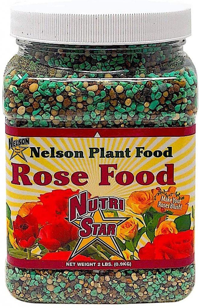  Nelson Plant Food Rose Food for All Types of Roses Climbing Tea Knock Outs Grandiflora with Five Sources of Nitrogen Nutri Star 18-14-10 (2 LB)