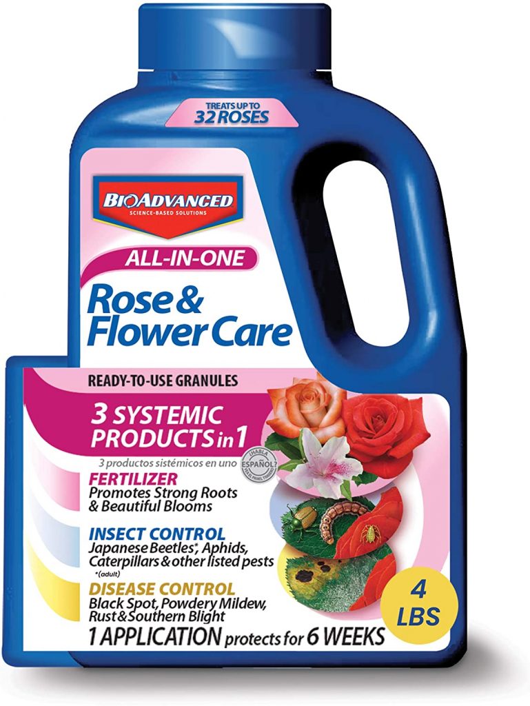 BAYER CROP SCIENCE 043929293566 Bayer Advanced 701110A All in One Rose and Flower Care Granules, 4-Pou, 4-Pound, Assorted