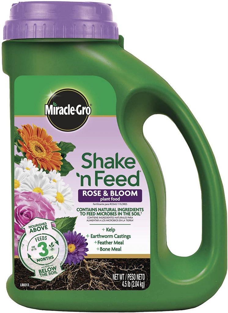  Miracle-Gro Plant Food Shake 'N Feed Rose and Bloom Continuous Release Pl, 4.5 lb