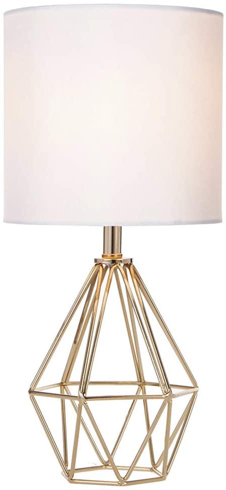  COTULIN Gold Modern Hollow Out Base Living Room Bedroom Small Table Lamp