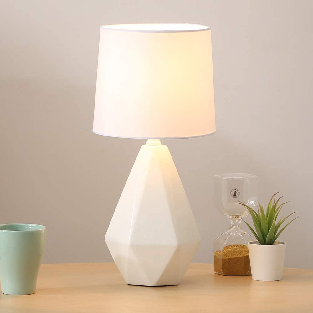  SOTTAE Modern Small Ceramic Table Lamp