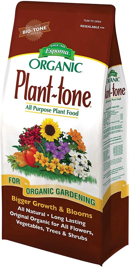 Espoma Plant-Tone Plant Food, Natural & Organic All-Purpose Fertilizer 4 lb, Pack of 1