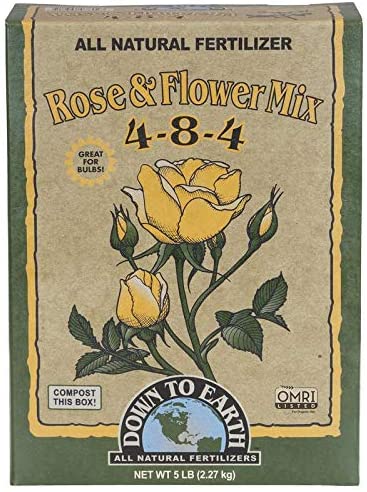  Down to Earth Organic Rose & Flower Fertilizer Mix 4-8-4, 5 lb