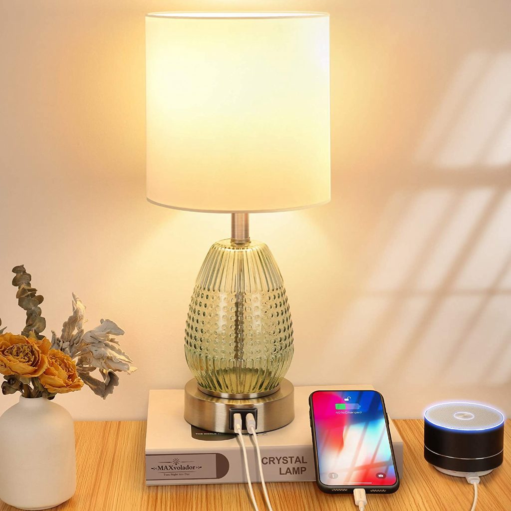  Touch Control Table Lamp, 3 Way Dimmable Nightstand Lamp 