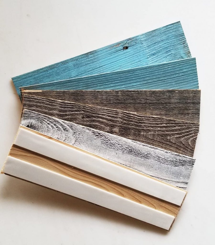  Vinta Wood Reclaimed Barnwood Wall Planks - Simple Peel and Stick Barn Wood (10 Sq. Ft, Coastal Collection)