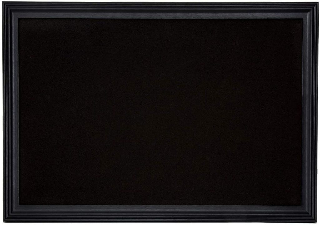 Black Cork Board with Wooden Black Frame 30x20