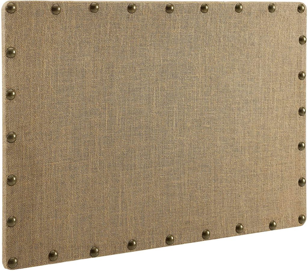  Linon Burlap, Medium Nailhead Corkboard