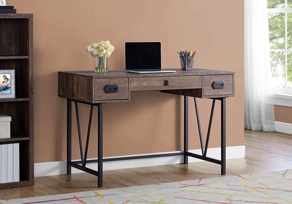 Monarch Specialties Laptop Table with Drawers