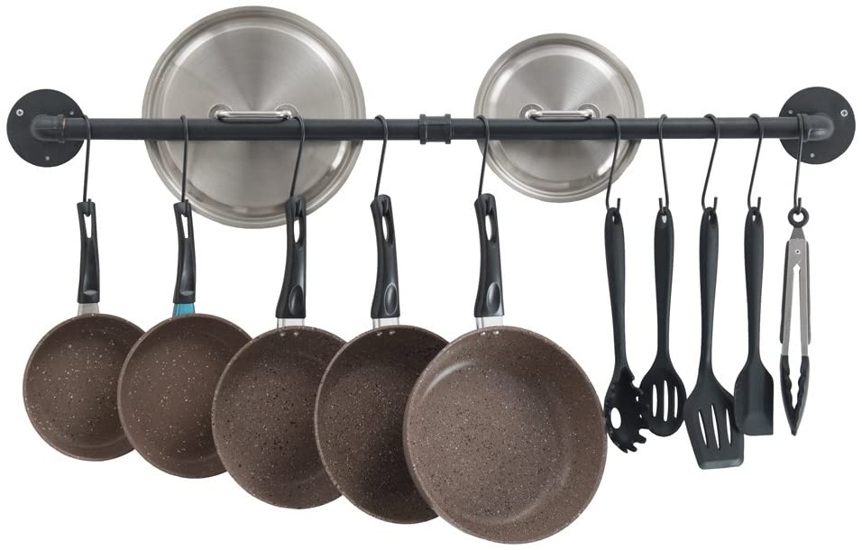 OROPY 39 inches Wall Hanging Pot Rack With Hooks