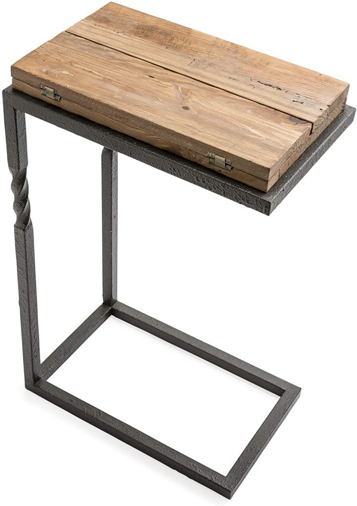  Plow & Hearth Deep Creek Pull-Up Accent Table 