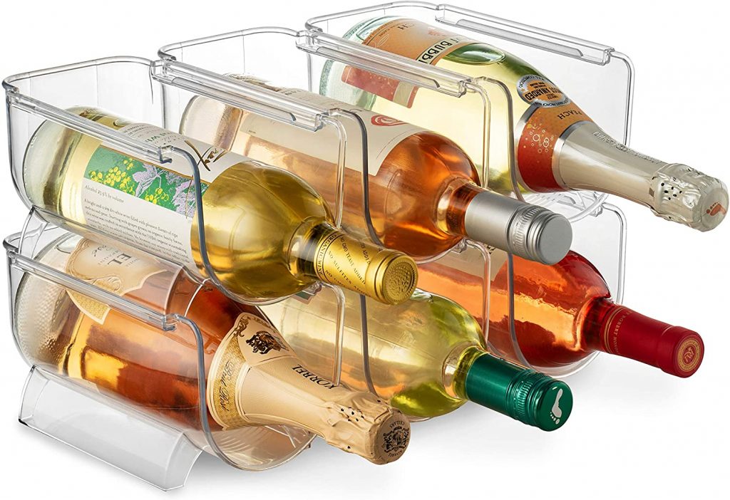  Set Of 6 Wine and Water Bottle Organizer