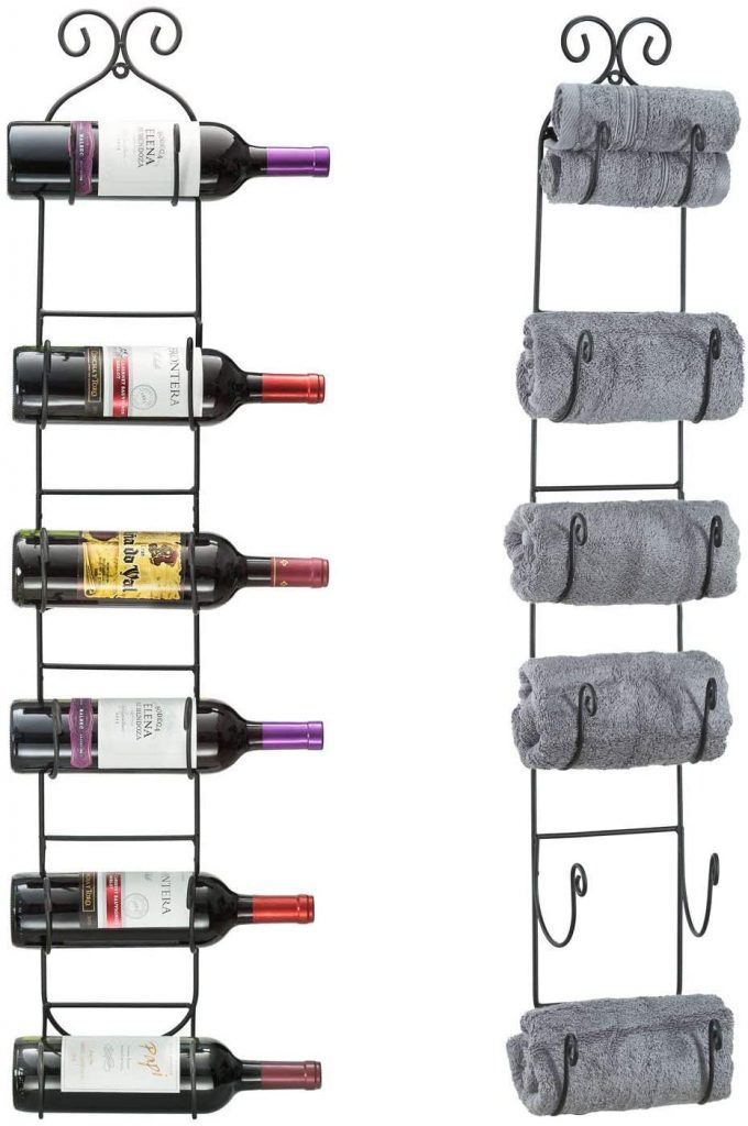  Sorbus Wall Mount Wine/Towel Rack