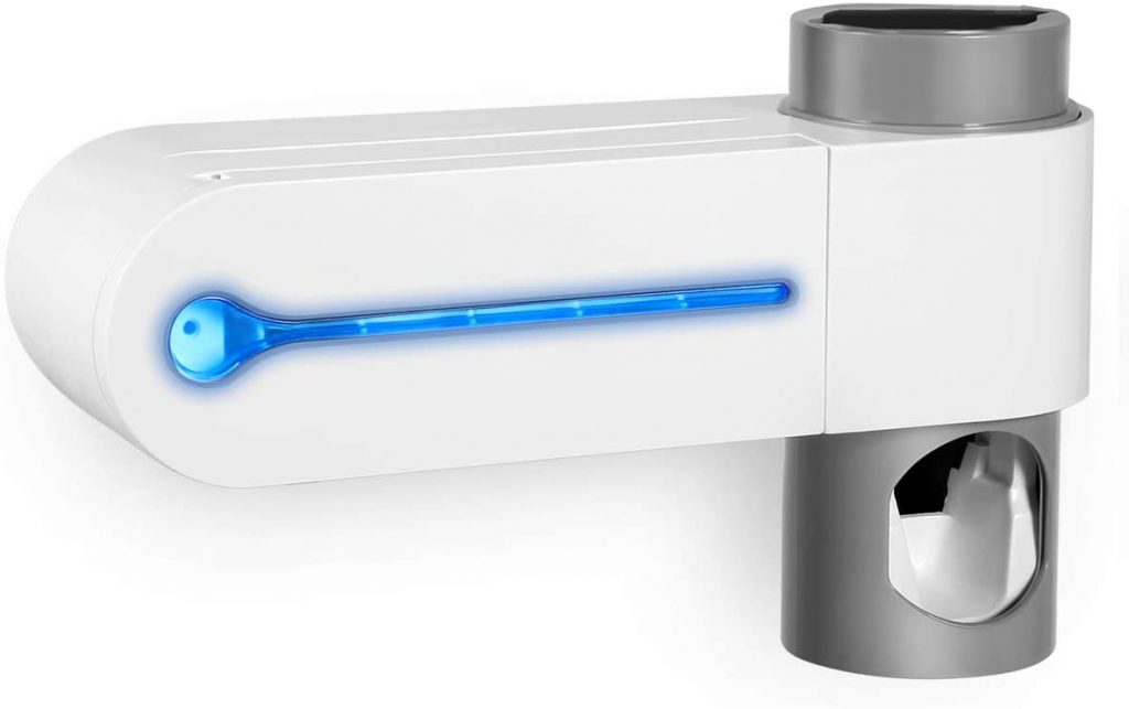 Toothbrush UV Protection Sanitizer With Toothpaste Dispenser