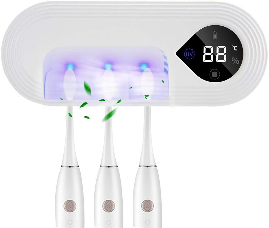 UV Toothbrush Sanitizer Case with Auto Drying Function