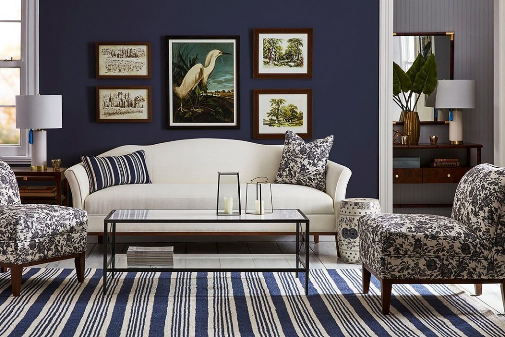 blue room modelled with one kings lane furniture