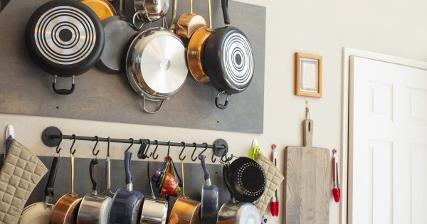 20 Best Hanging Pot Racks To Make Your Kitchen Clutter Free Storables   Hanging Pot Rack 600x315 Cropped 