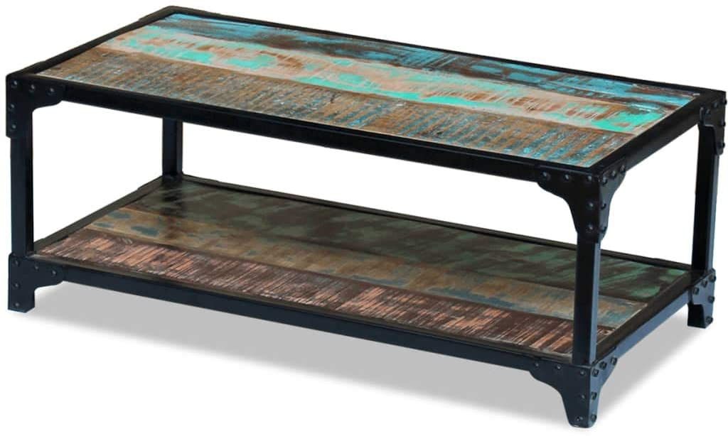  vidaXL Solid Reclaimed Wood Coffee Couch Side Tea Table