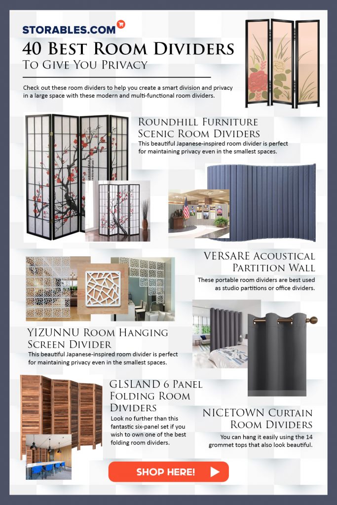 40 Best Room Dividers To Give You Privacy - Infographics