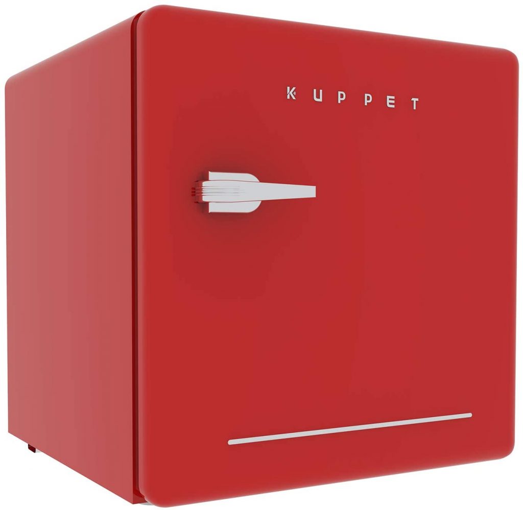 KUPPET Classic Retro Compact Refrigerator Single Door