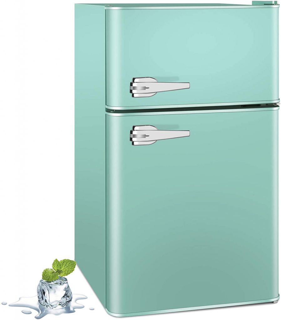  Kismile 3.2 Cu.ft Mini Fridge, Compact Refrigerator with Freezer