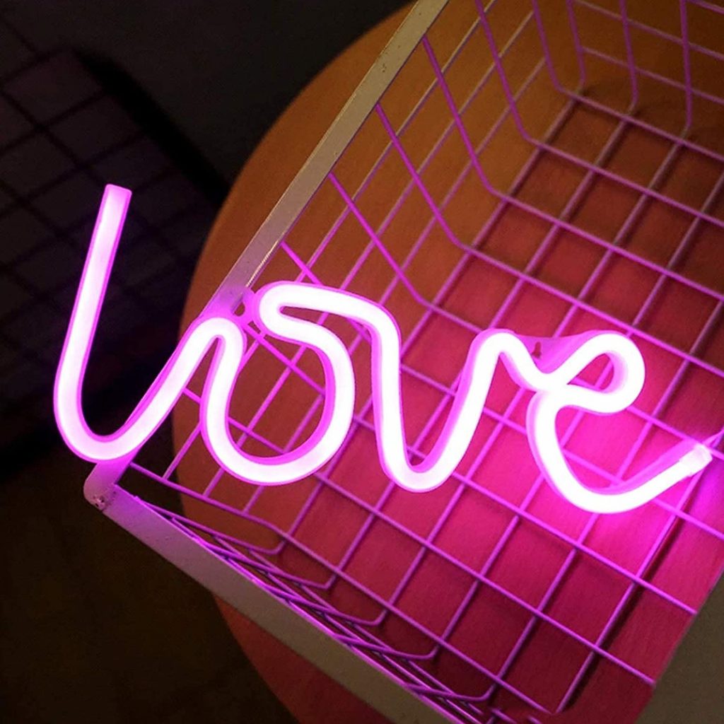  Love Neon Sign for Wall Decor