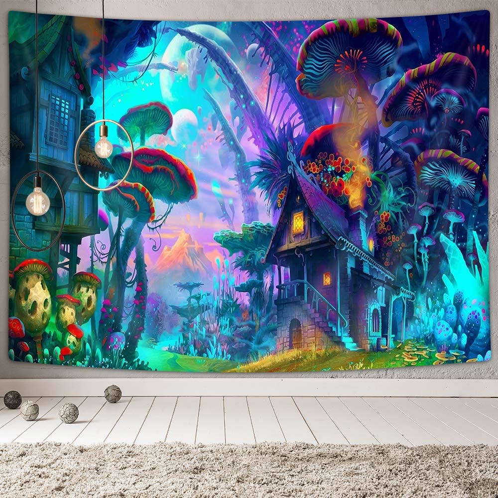NYMB Psychedelic Mushroom Tapestry