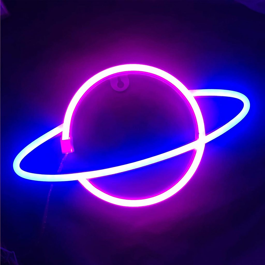 Ninboca Blue Planet Neon Signs Kids Room Decor