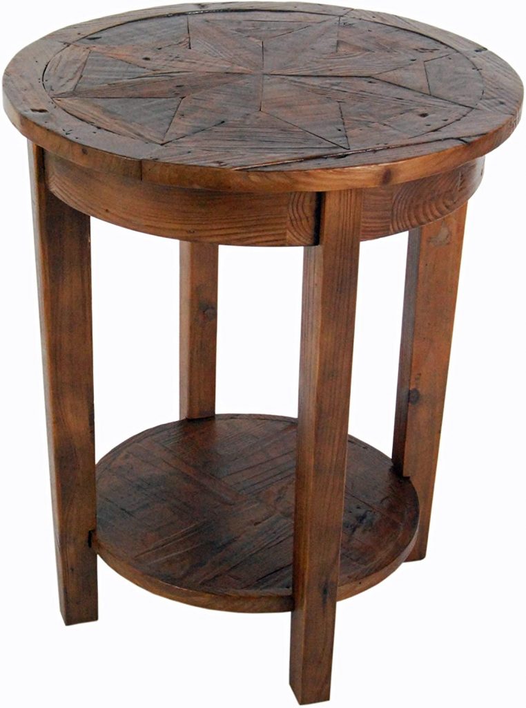  Renew Reclaimed Wood 20" Round End Table