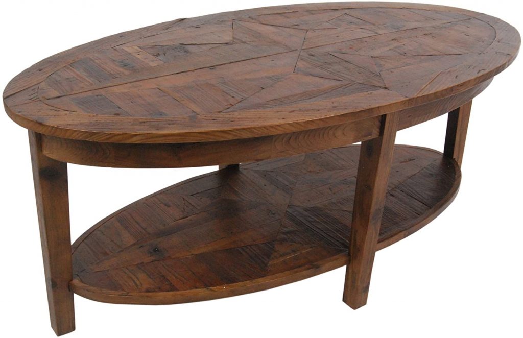  Renew Reclaimed Wood 48" L Oval Coffee Table