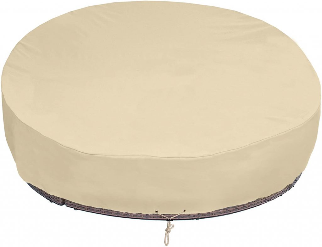 SunPatio Round Patio Daybed Cover 88 Inch