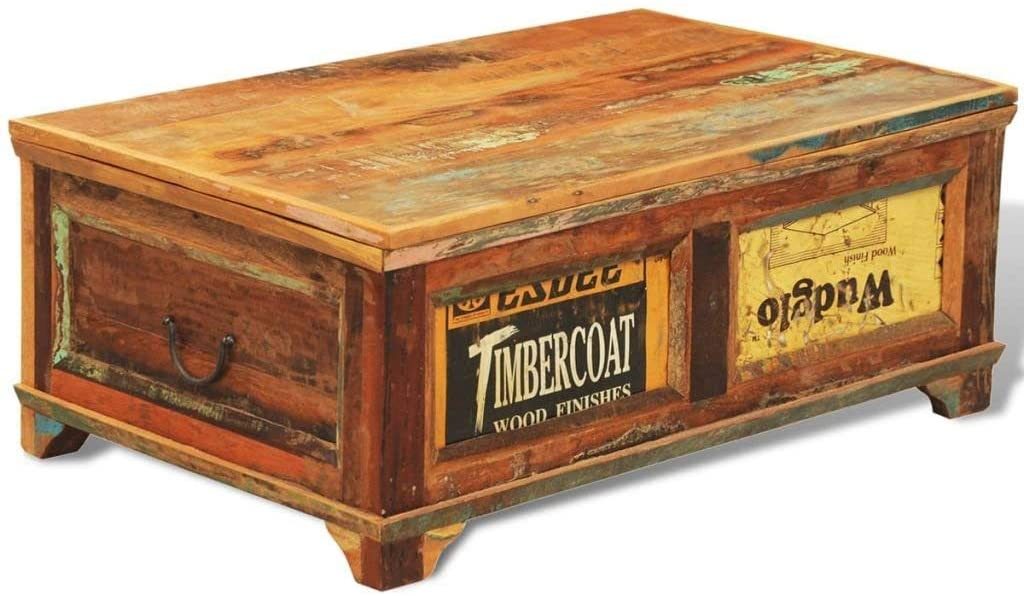  Vintage Reclaimed Wood Coffee Table 