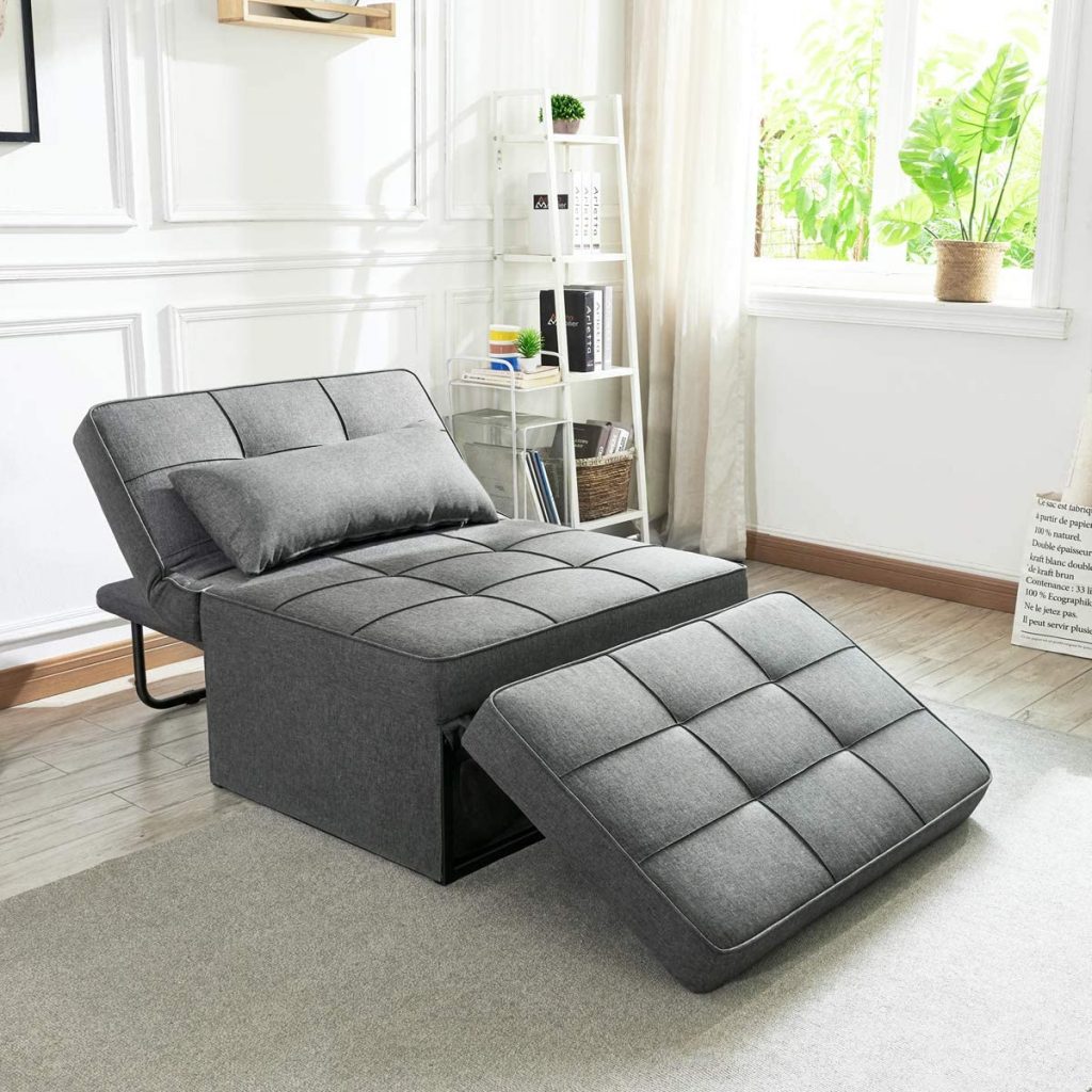 Vonanda Sofa Bed, Convertible Chair 4 in 1 Multi-Function Folding Ottoman