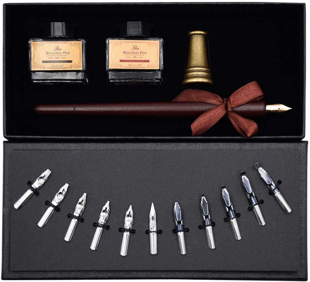 AIVN Calligraphy Set with Two Color Inks