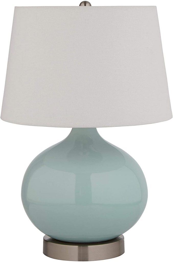 Amazon Brand – Stone & Beam Round Ceramic Table Lamp 