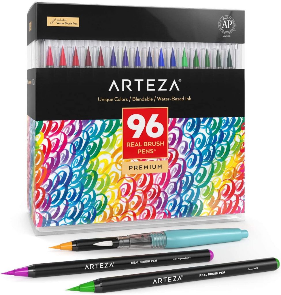 Arteza Professional Watercolor Calligraphy Pens