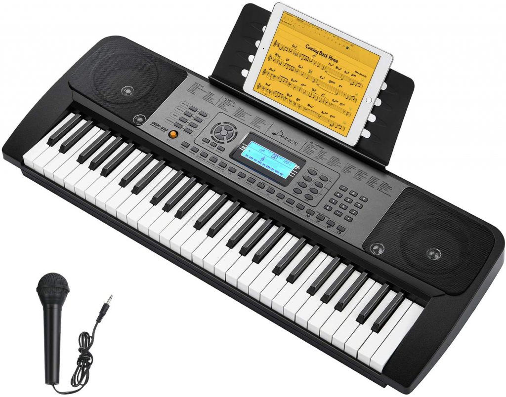  Donner DEK-510 54 Keys Electronic Keyboard Portable Electric Music Piano 