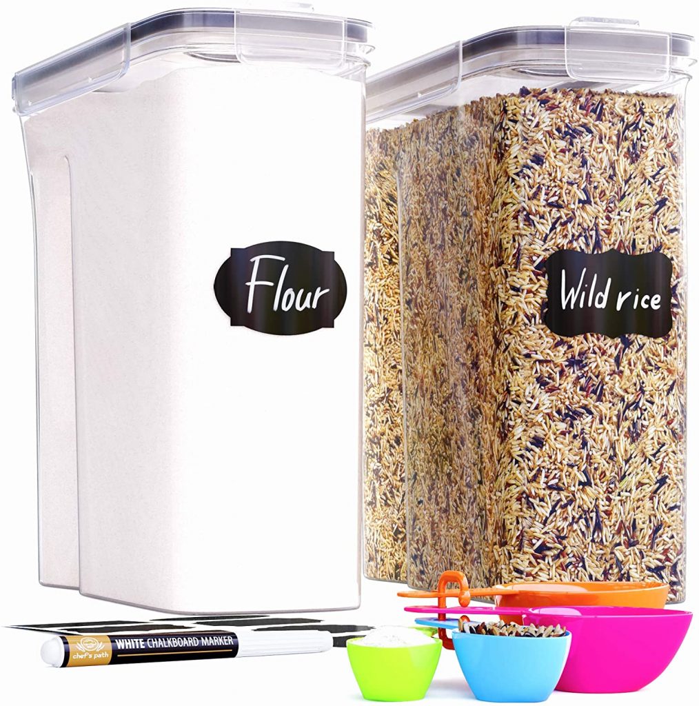 Extra Large Tall Food Storage Containers (213oz) for Rice