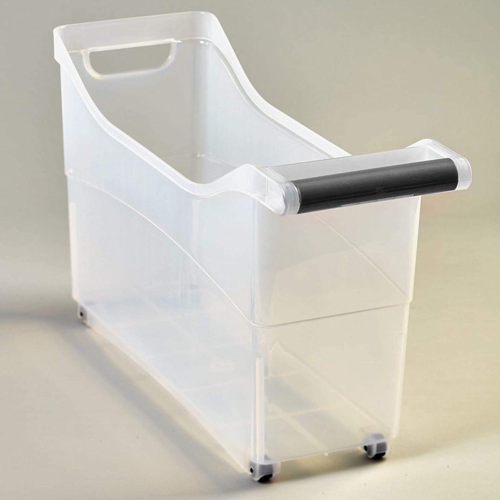 Rolling Storage Bin with Wheels on the Bottom