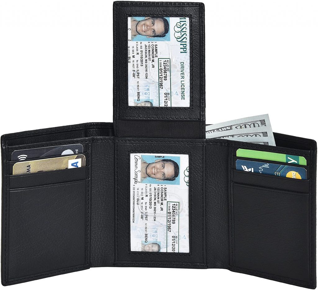 Travel Wallets for Men Slim Design RFID Credit Card Holder Mens Wallet