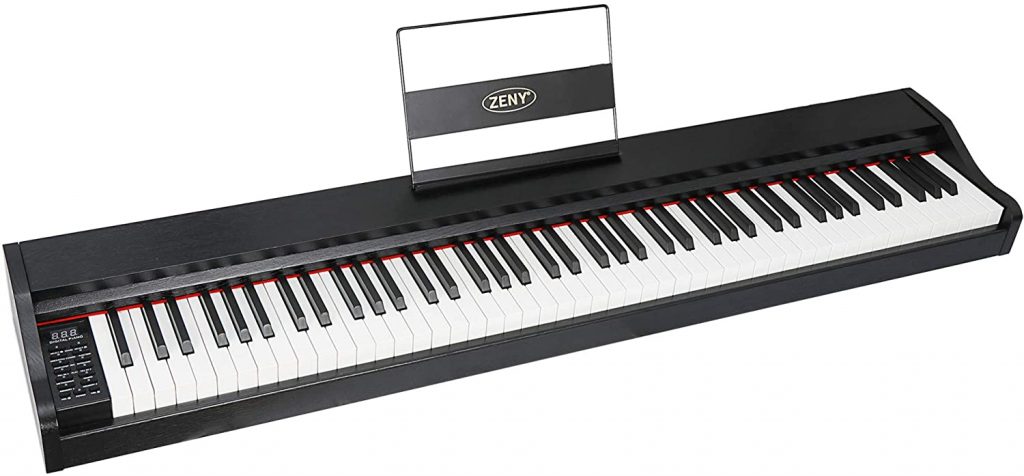 ZENY 88 Key Beginner Digital Piano Full Size Keyboard