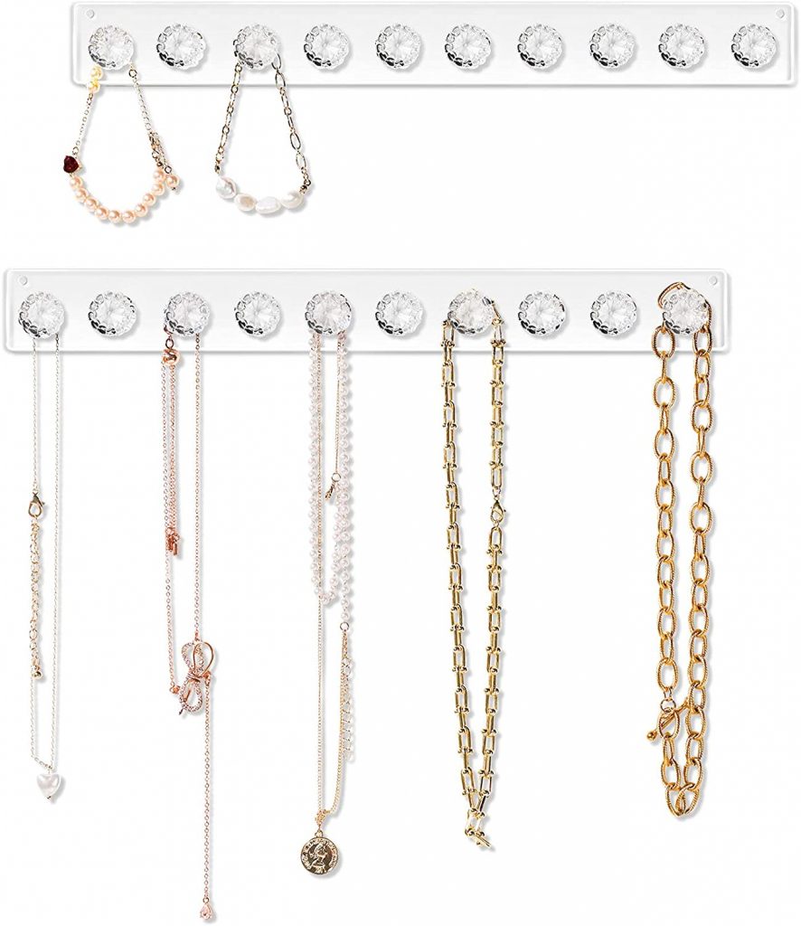 Stock Your Home Long Necklace Holder with 12 Hooks 