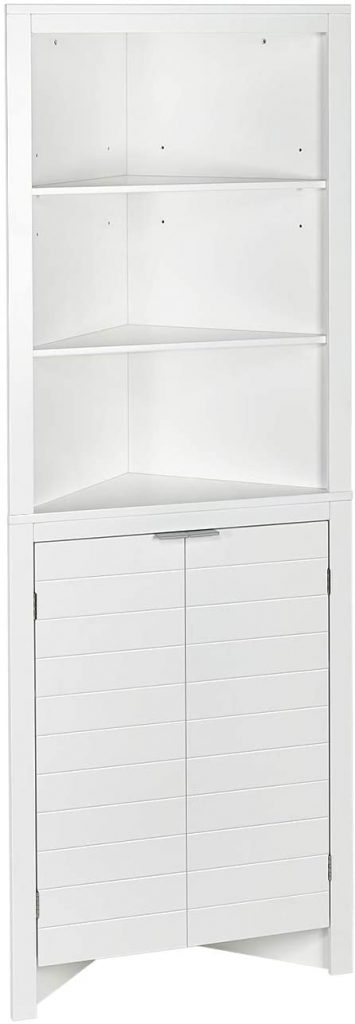 RiverRidge Home Madison Collection Tall White Corner Pantry Cabinet
